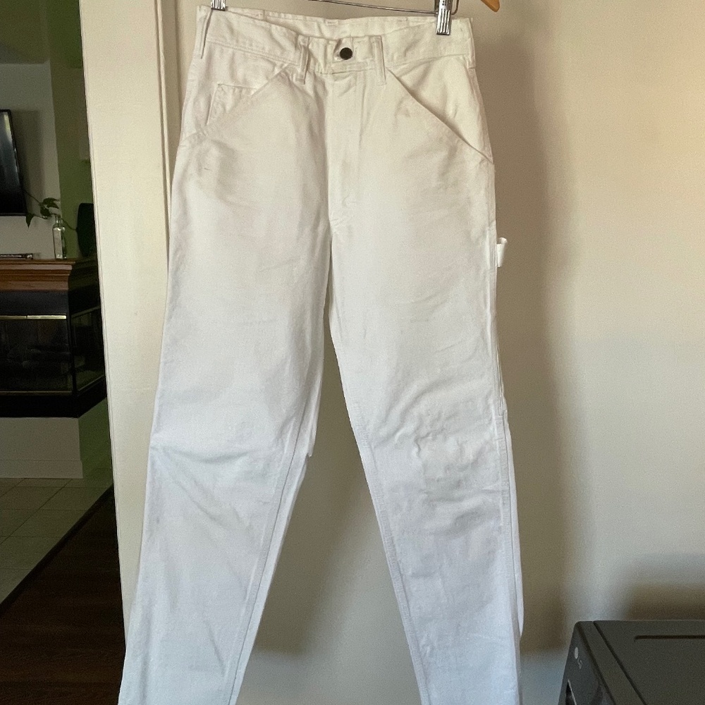 Stan Ray white painter cargo pants